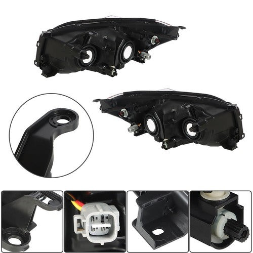 Solid Spare For Toyota Rav4 Sport 2009-2012 LH+RH Headlight Replacement Halogen Housing