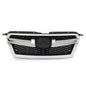 Solid Spare Fit For 2013-2014 Subaru Legacy Front Bumper Upper Grille Grill Black Chrome