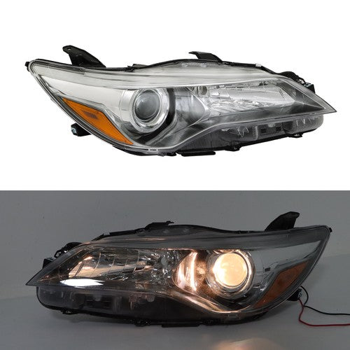 Solid Spare Headlights Headlamps Clear Lens Left+Right Side Fit For Toyota Camry 2015-2017