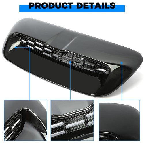 Solid Spare Black Painted For 07-14 Mini Cooper S R55 R56 R57 R58 Hood Air Intake Vent Scoop