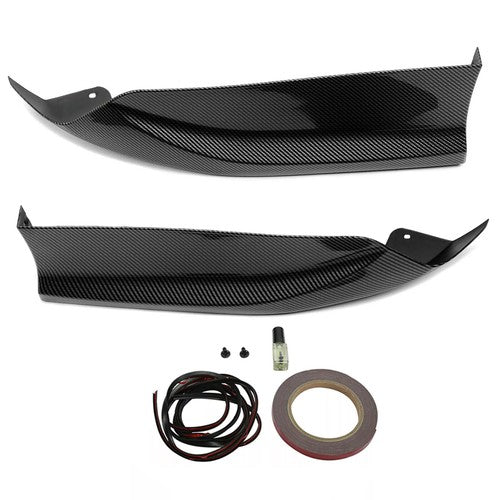 Solid Spare For 2016-2017 Accord Sedan 4DR CARBON Style Rear Bumper Lip Splitter Spoiler