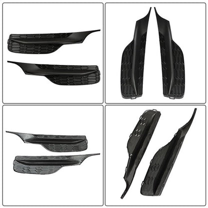 Solid Spare Fog Light Lamp Cover Bezel Set For 16-17 Honda Accord 2.4L/3.5L Left+Driver Side
