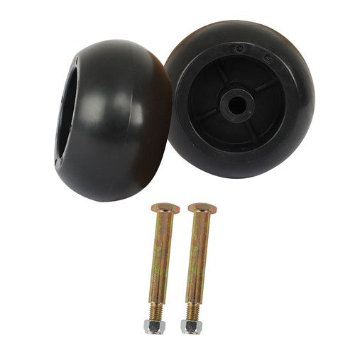 Solid Spare 2 Pack 5" Deck Wheels Fit For 34717 3471700 532133957 532107610 532174873 Wheel