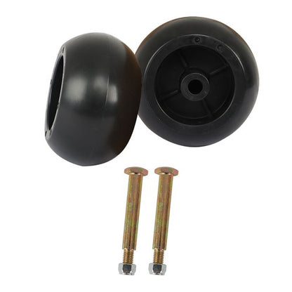 Solid Spare 2 Pack 5" Deck Wheels Fit For 34717 3471700 532133957 532107610 532174873 Wheel