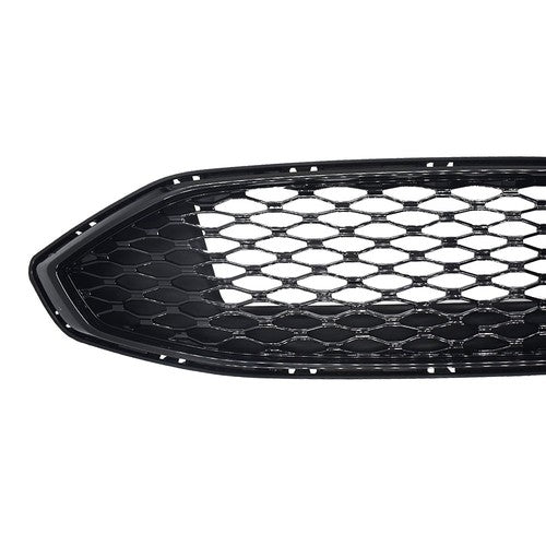 Solid Spare Front Upper Honeycomb Trim Black Gloss Grille Fit For Ford Fusion 2017 2018