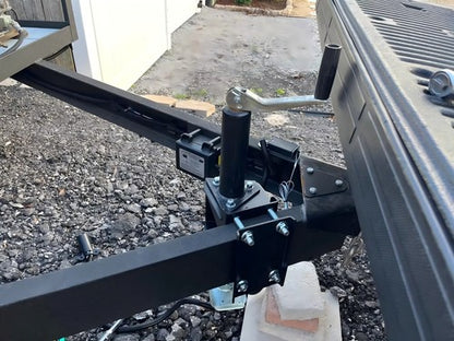 Solid Spare Trailer Tongue Jack Bolt-On Relocation for 3-Bolt/ A-Frame Tongue Jack Tailgate