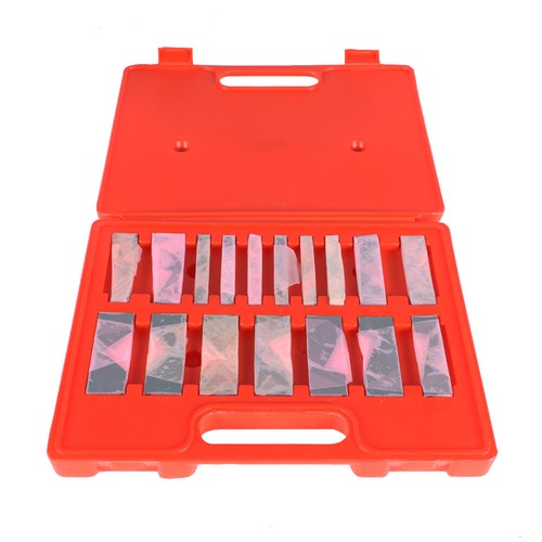Solid Spare 17 Pcs Hardened Steel Precision Angle Block 1/4 to 45 Degree Set W/Case