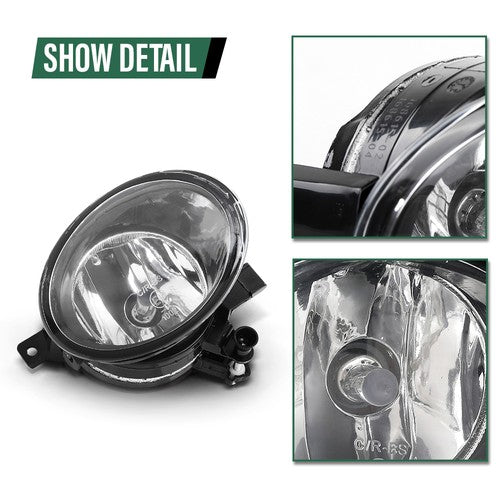 Solid Spare Fit For Volkswagen Golf Jetta Eos Beetle Front Bumper Fog Lights Driving Lamps