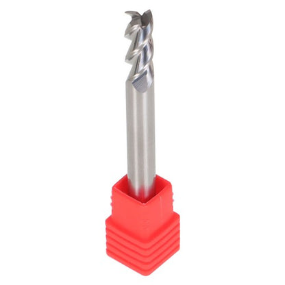 Solid Spare 3 Flute Regular Length Carbide Milling Cutter 1/4" For Aluminum