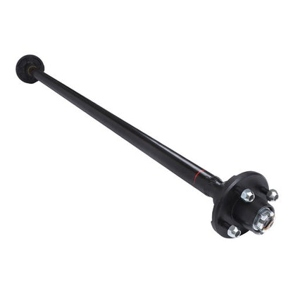 Solid Spare 4 lug-4' 2K 2000lbs Trailer Axle 56.5' Hub Face 46.5' Spring Center with U-Bolt