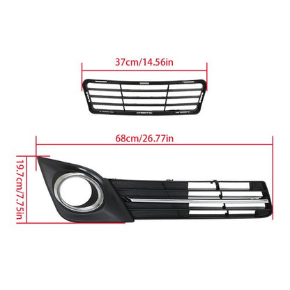 Solid Spare LH+RH For Toyota Camry SE 12-14 Front Bumper Lower Grille & Fog Lamp Cover Bezel