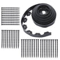Solid Spare Lawn Border L-shaped Lawn Garden Edging Kit 40FT With 40Pcs Anchoring Spikes