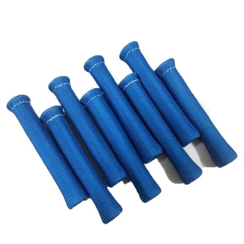 Solid Spare Blue 1200° Spark Plug Wire Boots Heat Shield Protector Sleeve SBC BBC US