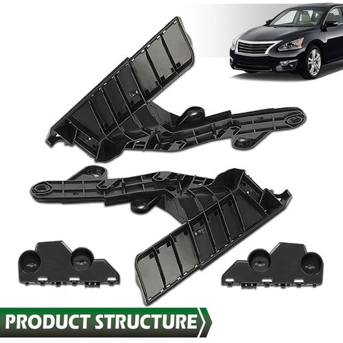 Solid Spare Fit For 2013-2015 Nissan Altima Front Bumper Bracket Retainer Mount Support 4pcs