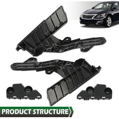 Solid Spare Fit For 2013-2015 Nissan Altima Front Bumper Bracket Retainer Mount Support 4pcs