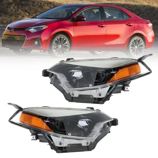 Solid Spare Chrome Front Headlight Lamps Halogen Left+Right Side For Toyota Corolla 2014-16