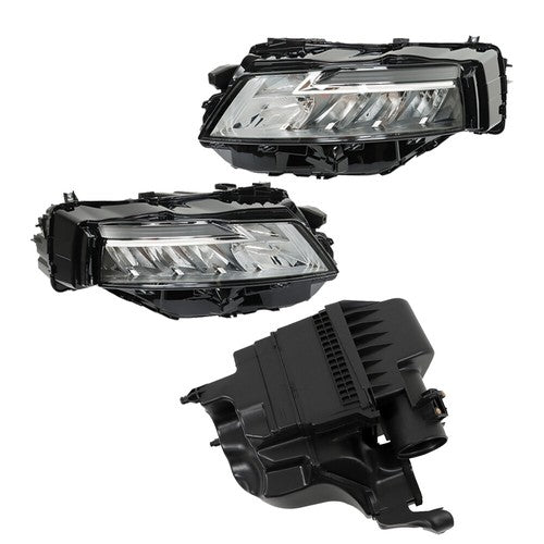 Solid Spare Front For 2021-2023 Nissan Rogue Pair Headlights Air Intake Air Cleaner Housing