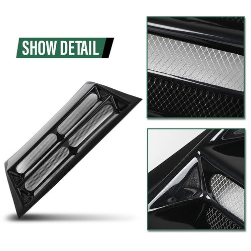 Solid Spare Front Upper Hood Scoop Vent Cold Air Flow Fit For Humvee Hummer H1