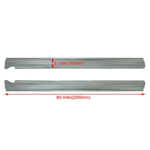 Solid Spare PAIR Slip-on Rocker Panels For 2009-18 Dodge Ram 1500 2500 3500 Pickup Crew Cab
