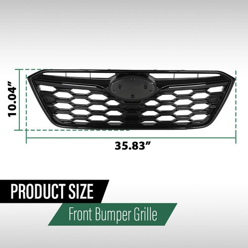 Solid Spare Fit For 2020-2022 Subaru Outback Front Bumper Upper Grille Honeycomb Grill