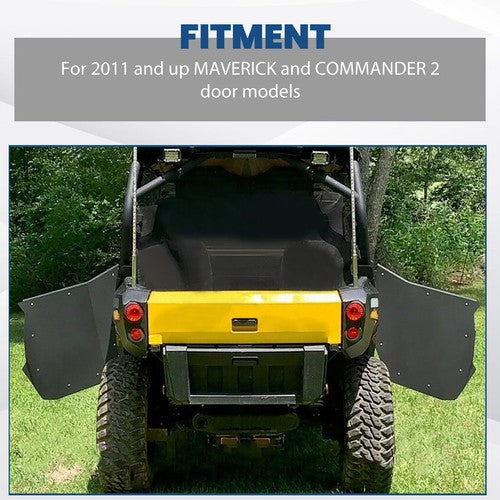 Solid Spare UTV Doors Pair For 11-18 CAN-AM Maverick / 11-16 Commander 800 1000