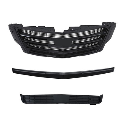 Solid Spare Fit For Cadillac Escalade 2015-2020 3Pcs New Plastic Front Center Mesh Grille