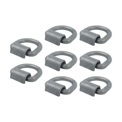 Solid Spare 8 Pack 3/4" Weld On Forged D Ring with Welding Clip 26,500lbs Fracture Strength
