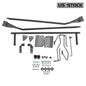 Solid Spare For 1953-1956 Ford F100 F-100 Hood flip Tilt Combo Kit Stainless Steel Rubber
