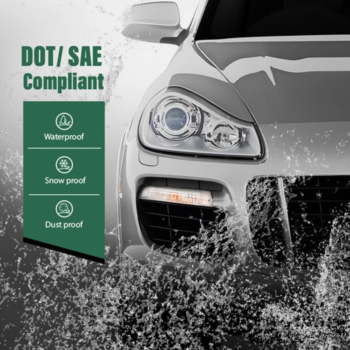 Solid Spare Fit For 2008-2010 Porsche Cayenne Front Bumper Turn Signal Light Right Side