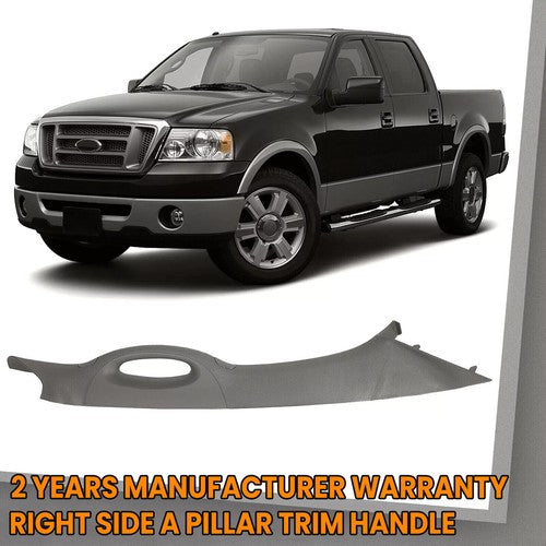 Solid Spare Fit For 2004-2008 Ford F150 F-150 Gray Passenger Side Front A Pillar Trim Handle