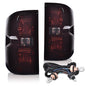 Solid Spare Fit For 14-19 Chevy Silverado Smoke Tail Lights Brake Lamps w/ Wiring Harness