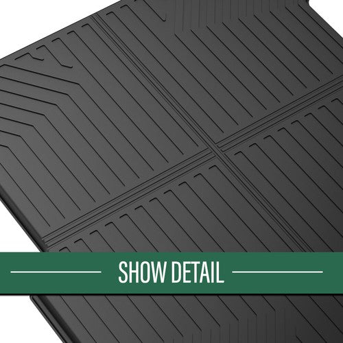Solid Spare Fit For 17-24 Honda Ridgeline 5.3FT All Weather TPE Truck Bed Mat Protection