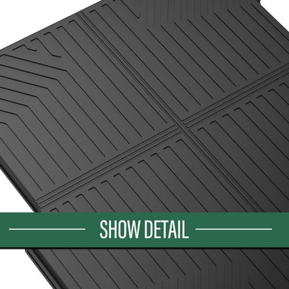 Solid Spare Fit For 17-24 Honda Ridgeline 5.3FT All Weather TPE Truck Bed Mat Protection