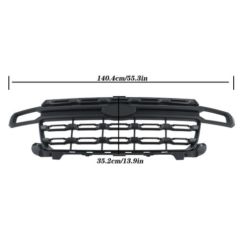 Solid Spare Matte Black Front Grille Grill Assembly NZ6Z8200AA For Ford Maverick 2022-2023