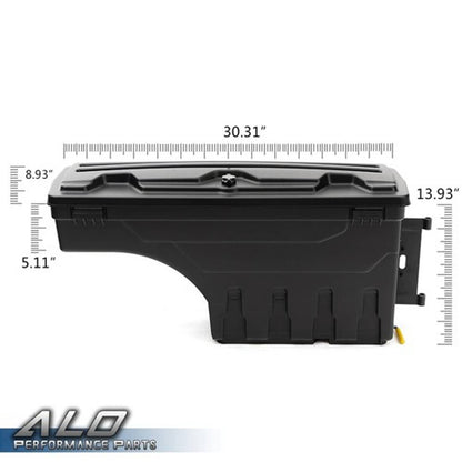 Solid Spare Fit For Ford F250 F350 Super Duty 2007-2020 Truck Bed Storage Tool Box Left