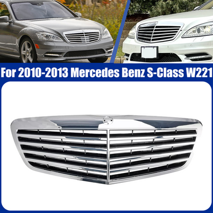 Front Chrome Grill Fit Mercedes Benz S-Class 2010-13 W221 S550 S600 S63 S65 AMG