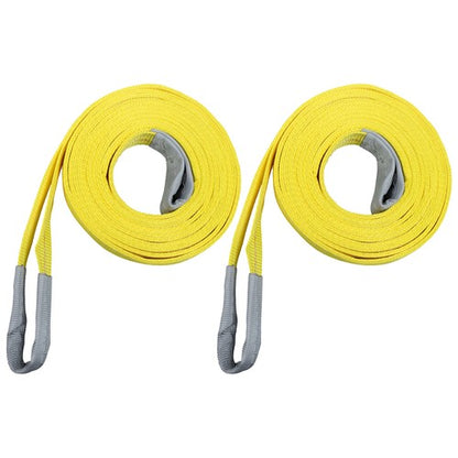Solid Spare 2 Pack 20 Ft x 2 Inch Lift Sling Straps 9400 lbs Fracture Strength