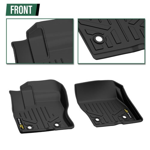 Solid Spare Fit For 2014-2021 Ford Transit Connect All Weather TPE Floor Mats 1st Row Liner