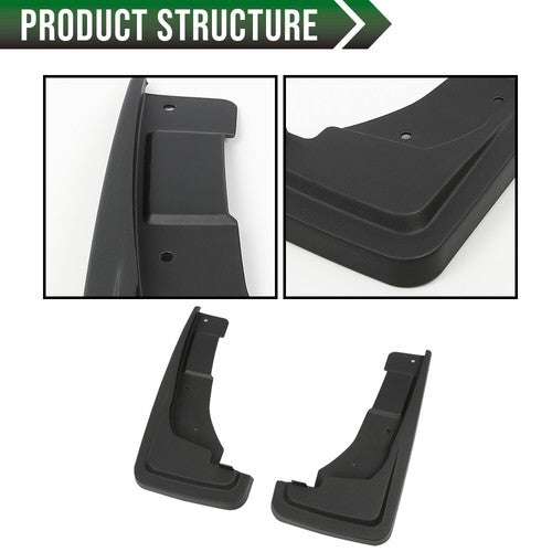 Solid Spare 4PCS Front & Rear Splash Mud Flap Guard Mudguard Fit For 2022-2025 Ford Maverick
