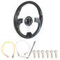 Solid Spare Golf Cart 12.5 inch Carbon Fiber Steering Wheel Fit For Yamaha EZGO Club Car