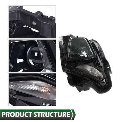 Solid Spare Fit For 2019-2021 Chevy Blazer HID/Xenon Model Left Projector Headlight Headlamp