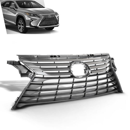 Solid Spare Fit For 2016-2019 Lexus RX350 RX350L RX450H Base Sport Front Bumper Grille Grill