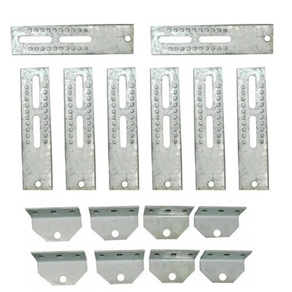 Solid Spare 8PCS 10" Tall Galvanized Boat Trailer Vertical Bunk Board Brackets Bolster