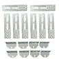 Solid Spare 8PCS 10" Tall Galvanized Boat Trailer Vertical Bunk Board Brackets Bolster