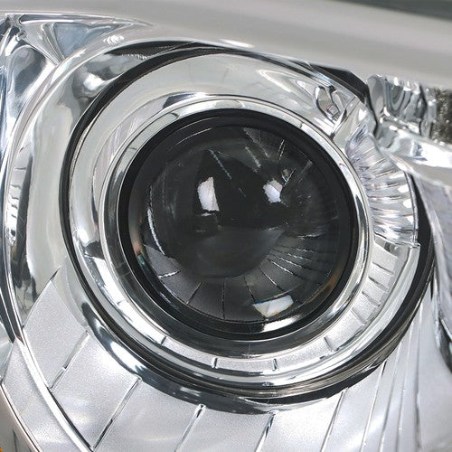 Solid Spare Single Right Side For Chrysler 300 2011-2014 Headlight Chrome Halogen Clear Lens