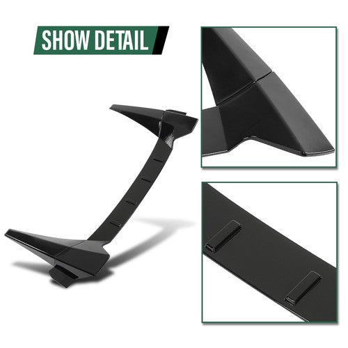 Solid Spare Window Rear Roof Spoiler Fit For Honda Civic 2016-2021 Gloss Black Type-R Style