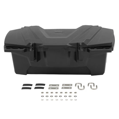 Solid Spare Rear Rack Storage Trunk Box Cargo Box For Yamaha Kawasaki Honda w/ 0.75"-1" Tube
