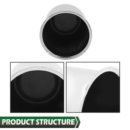 Solid Spare Fit For 3.18" Rims Center Bore Trailer Rim 4pcs Chrome Push Through Center Caps