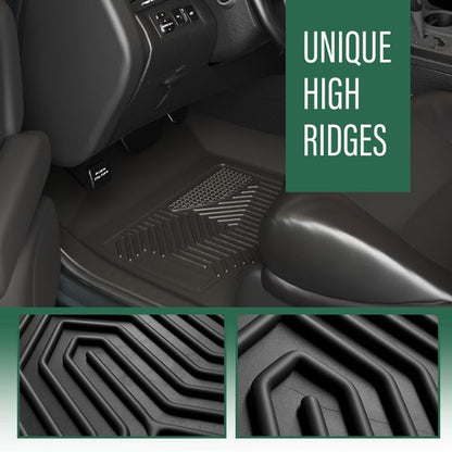 Solid Spare All Weather TPE Floor Mats Fit For 18-2022 Honda Accord Sedan Protection Liners