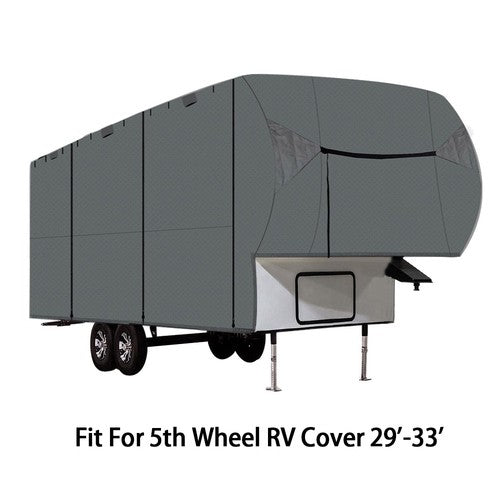 Solid Spare Fits 26'-29' Motorhome W/2 Assist Poles Easy Setup 5th Wheel RV Covers Windproof